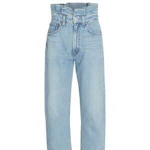 AGOLDE Lettuce Waistband Reworked High Rise Fitted 90s Size 24